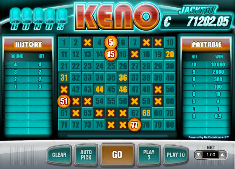 Zasady gry w Keno przez internet