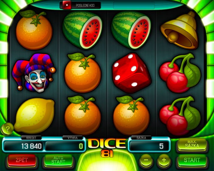 Gra Jednoręki Bandyta Dice 81 od Apollo Games